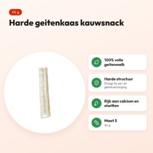 Henart geitenkaas Chew S 45 g – harde kauwsnack voor honden – voordelen
