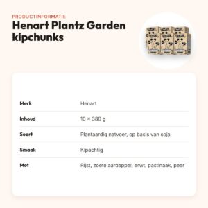Henart Plantz Garden Goodness hondenvoer kipachtige chunks 10 x 380 g – productinformatie