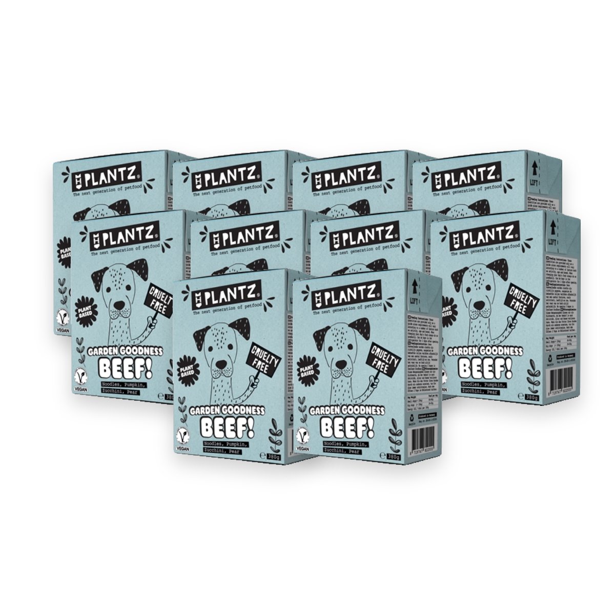Henart Plantz Garden Goodness hondenvoer rundvleesachtige chunks 10 x 380 g