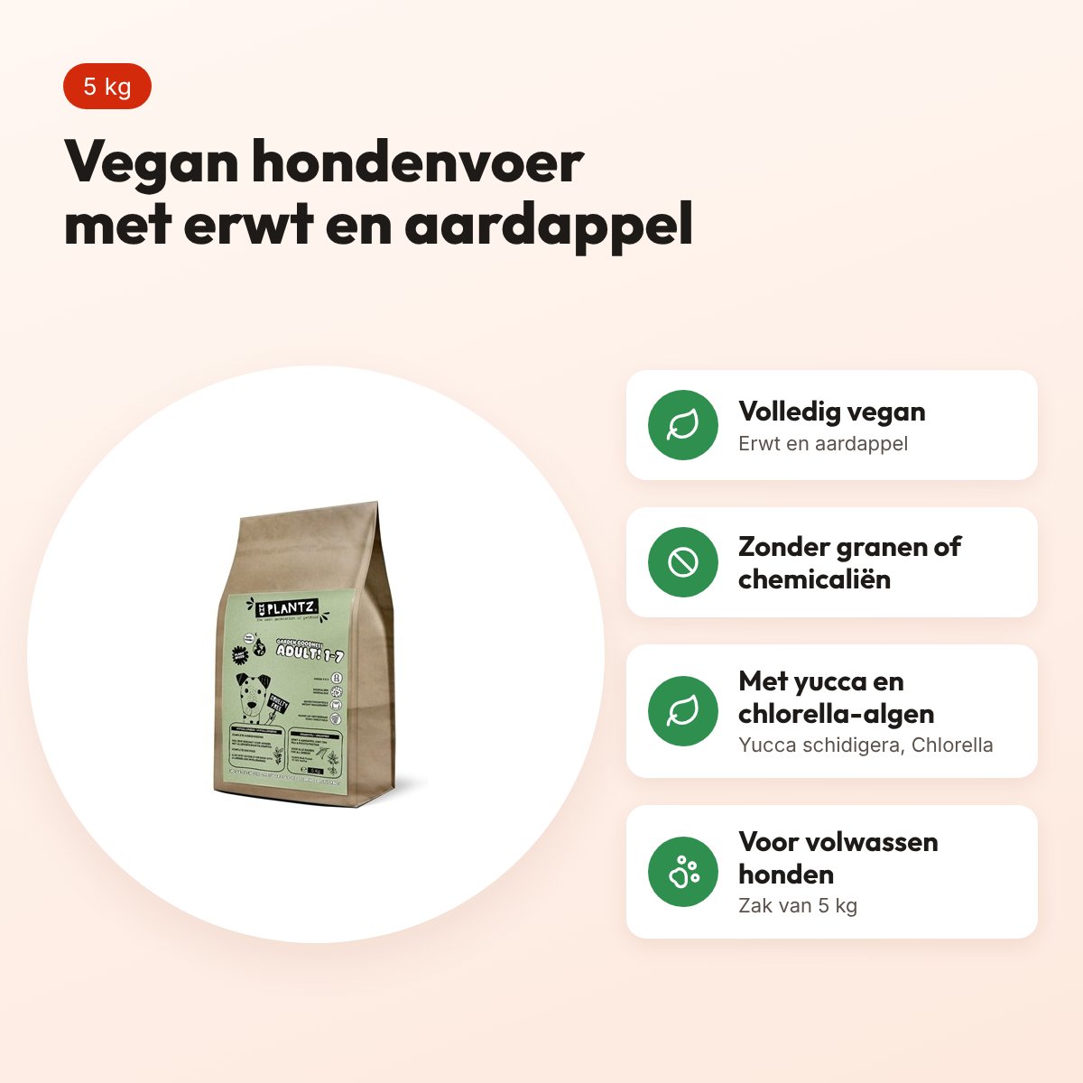 Henart Vegan hondenvoer Adult erwt en aardappel 5 kg – voordelen