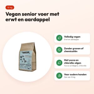 Henart Vegan hondenvoer Senior erwt en aardappel 10 kg – voordelen