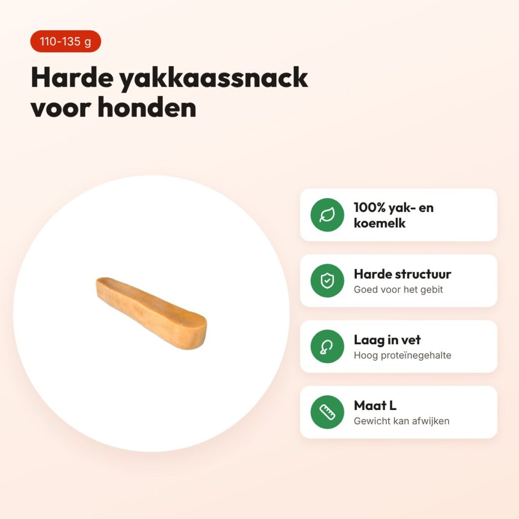 Henart yakkaas hondensnack L 110-135 g – harde snack – voordelen