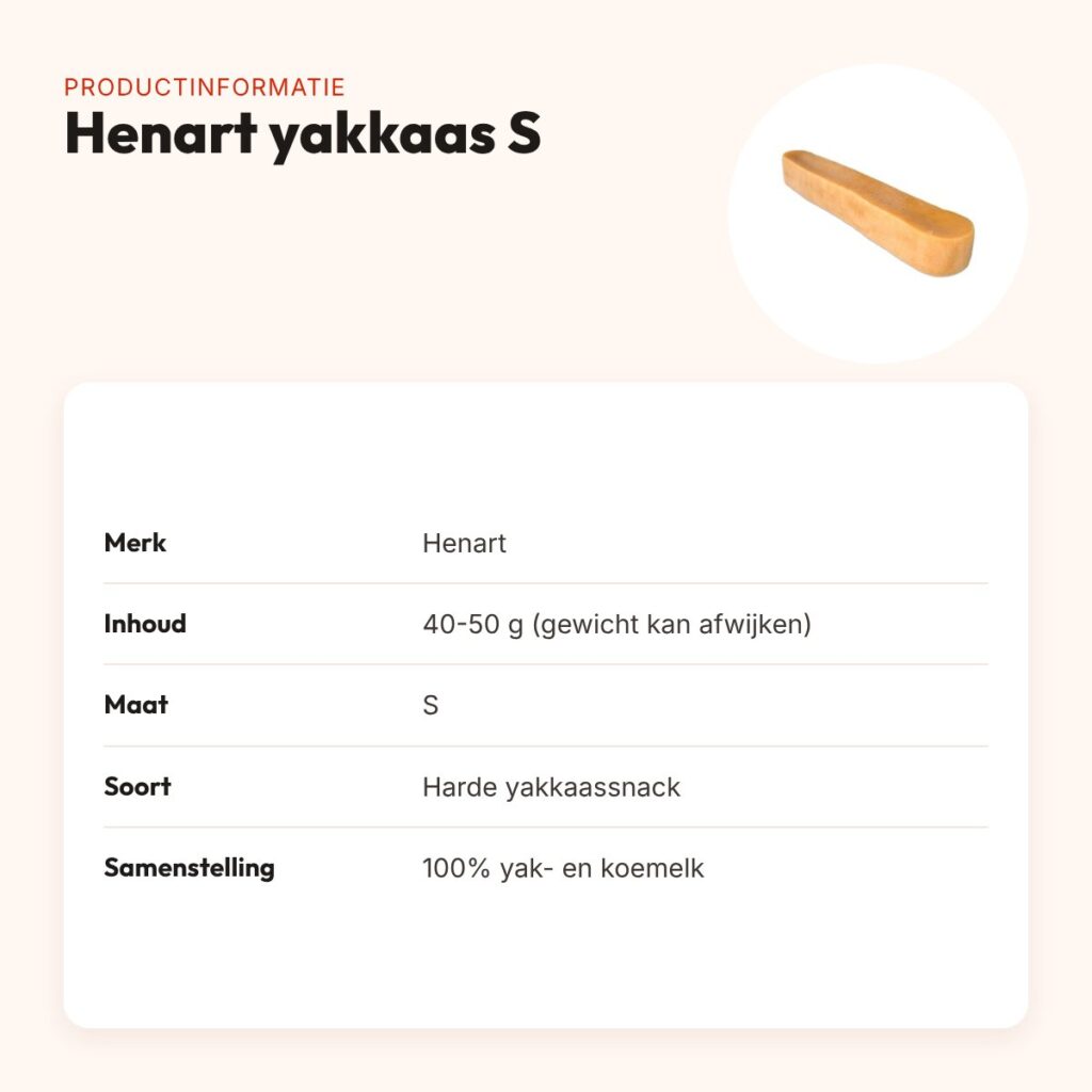 Henart yakkaas hondensnack S 40-50 g – harde snack – productinformatie