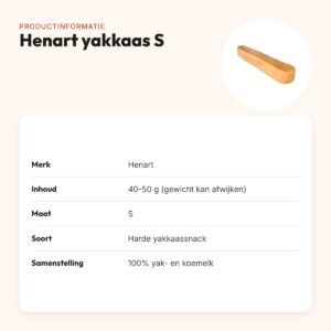 Henart yakkaas hondensnack S 40-50 g – harde snack – productinformatie