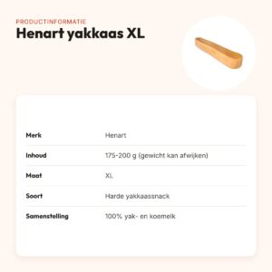 Henart yakkaas hondensnack XL 175-200 g – harde snack – productinformatie