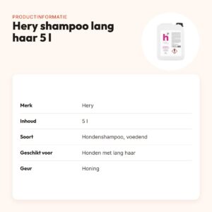 Hery hondenshampoo lang haar 5 l – voedend, met tarwe-eiwit – productinformatie