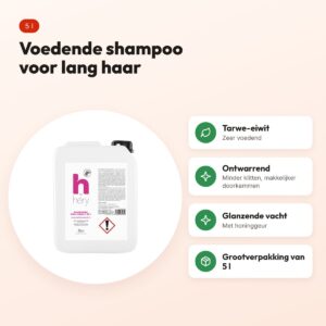 Hery hondenshampoo lang haar 5 l – voedend, met tarwe-eiwit – voordelen