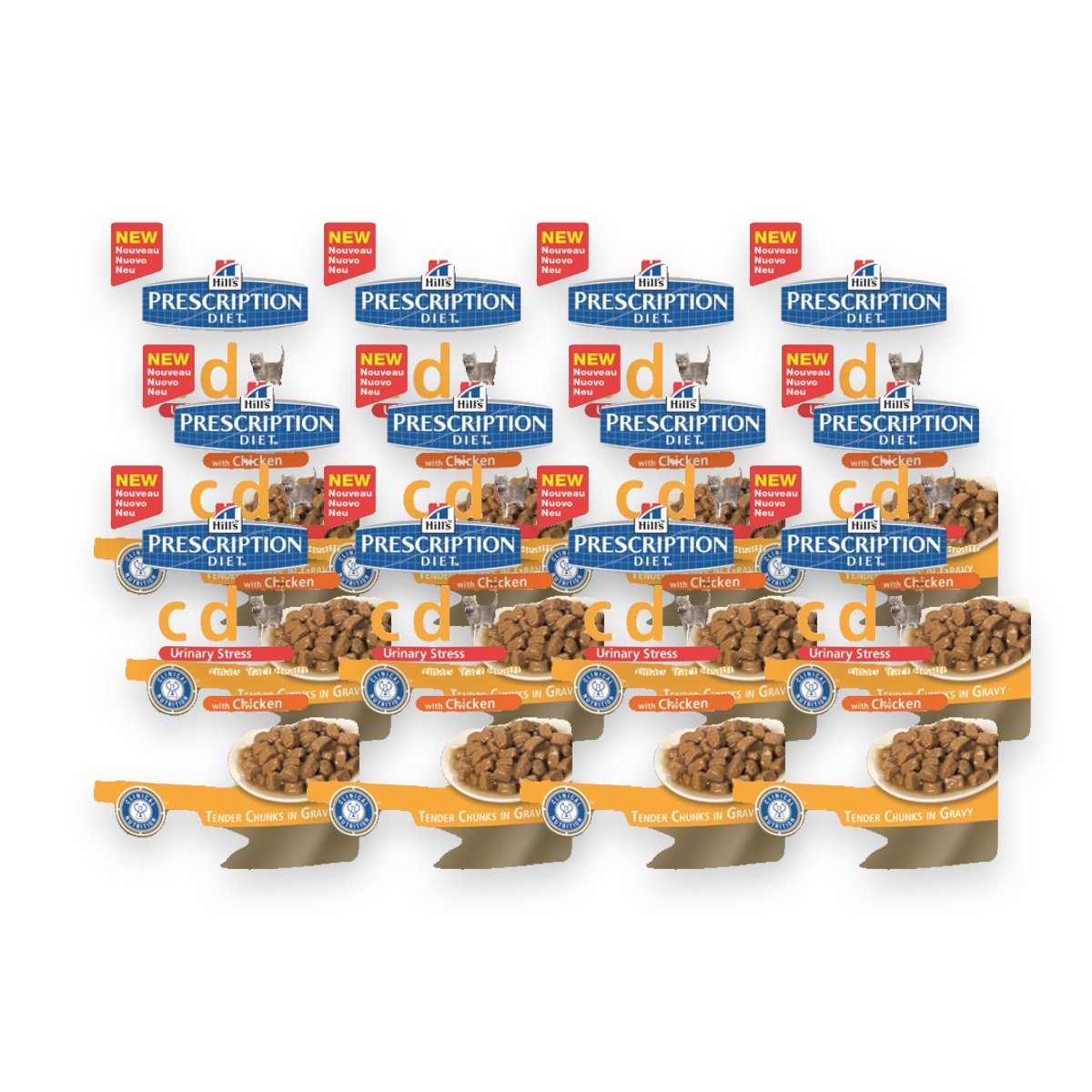 Hill's Prescription Diet c/d Feline Urinary Stress kip 12 x 85 g
