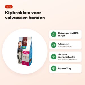 Hobbyfirst Canex hondenvoer Adult Brocks 12 kg – kip, alle rassen – voordelen