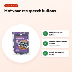 Hunger For Words Talking Pet Button Mat 33,5 x 45,7 cm – speech buttons – voordelen