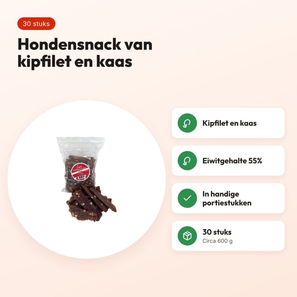 I Am Chicken D'Light kipfilet en kaas hondensnack 30 stuks – voordelen