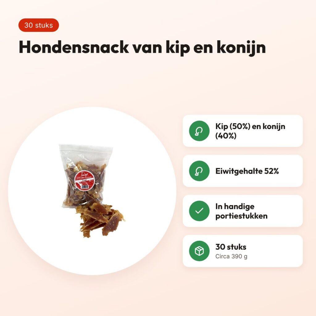 I Am Chicken D'Light Rabbit hondensnack 30 stuks – kip en konijn – voordelen
