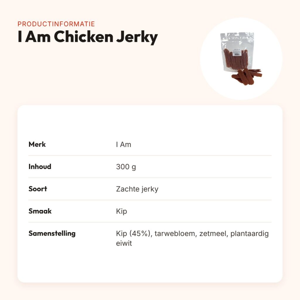 I Am Chicken Jerky zachte hondensnack 300 g – kipsmaak – productinformatie