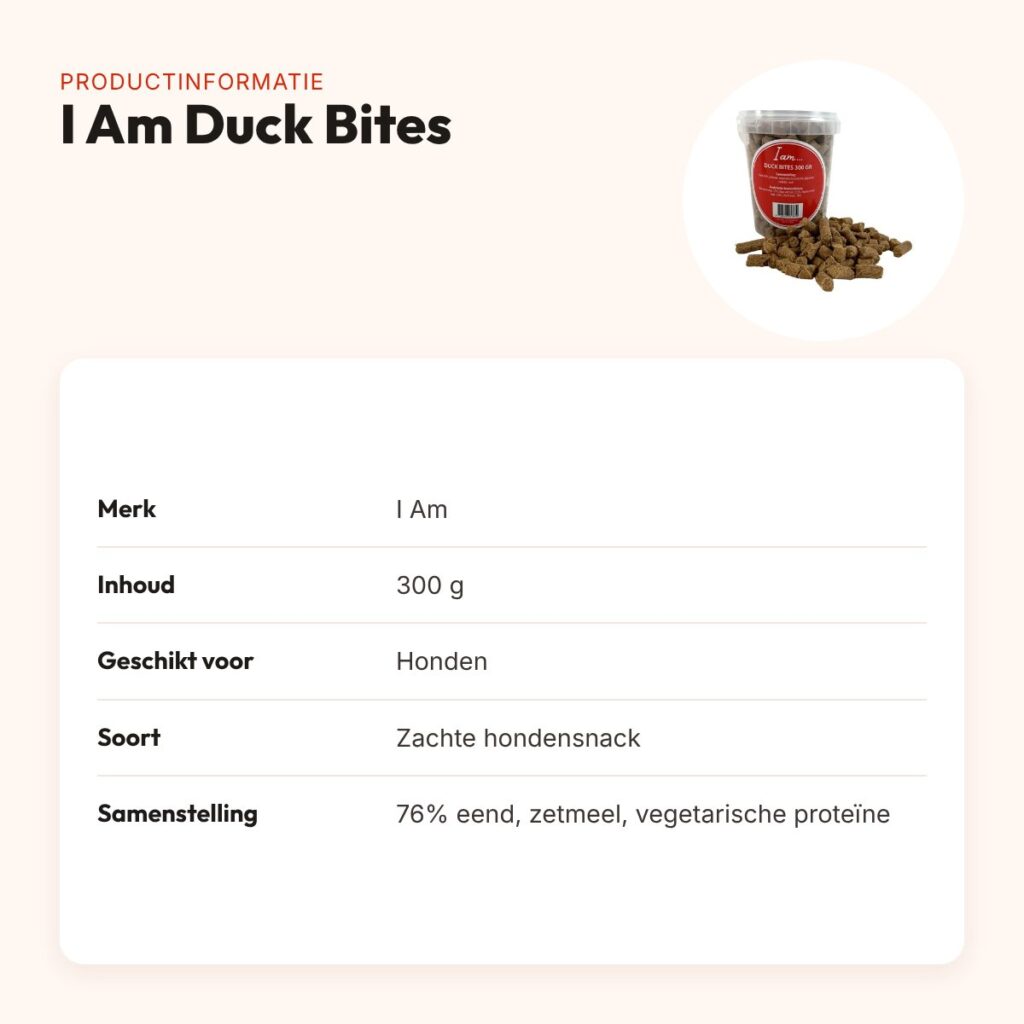 I Am Duck Bites zachte hondensnack 300 g – met eend – productinformatie