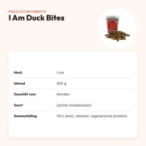 I Am Duck Bites zachte hondensnack 300 g – met eend – productinformatie