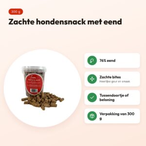 I Am Duck Bites zachte hondensnack 300 g – met eend – voordelen