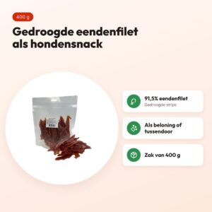 I Am hondensnack duck fillet 400 g – gedroogde eendenfilet – voordelen