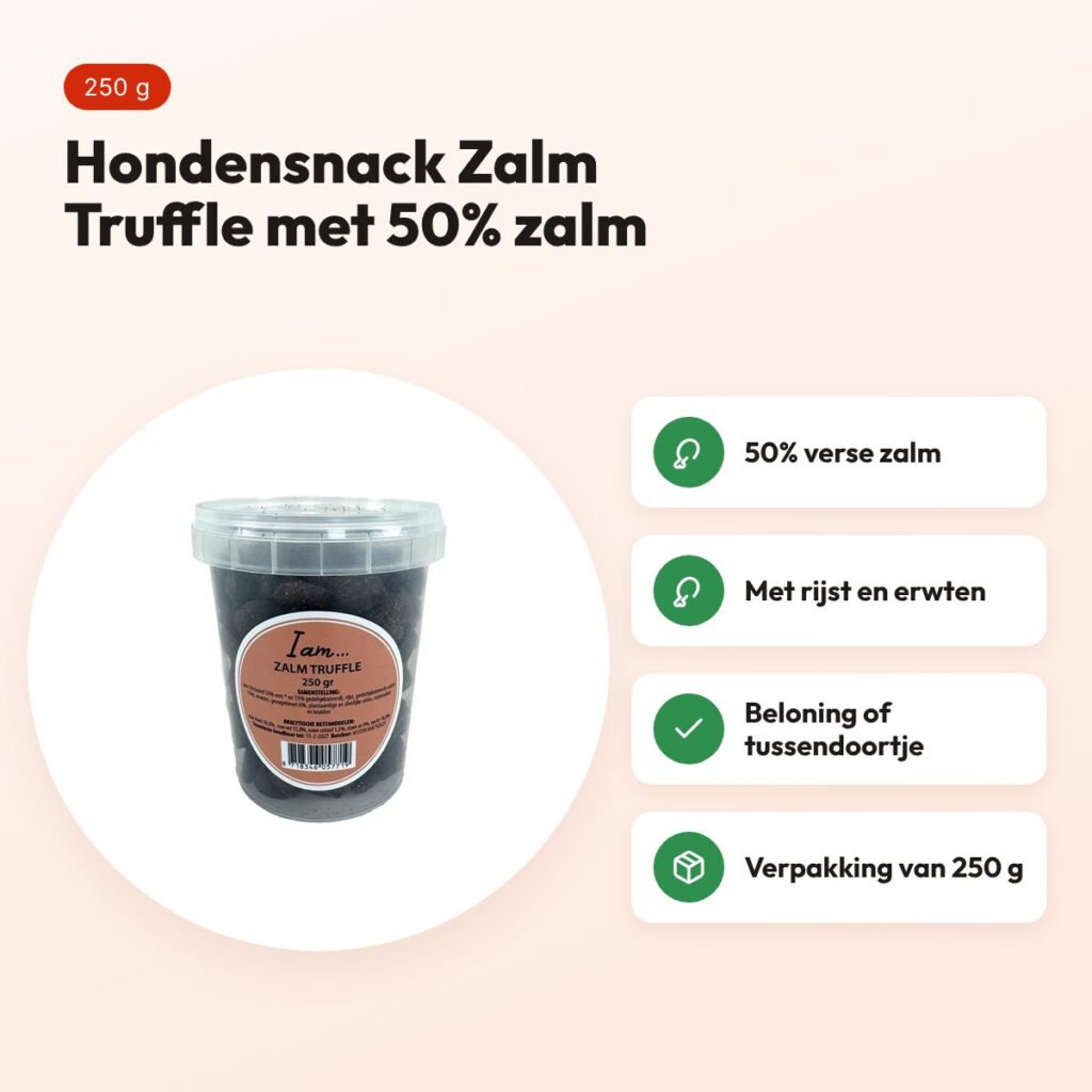 I Am hondensnack Zalm Truffle 250 g – met 50% verse zalm – voordelen