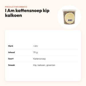 I Am kattensnoep kip, kalkoen en groenten 70 g – productinformatie