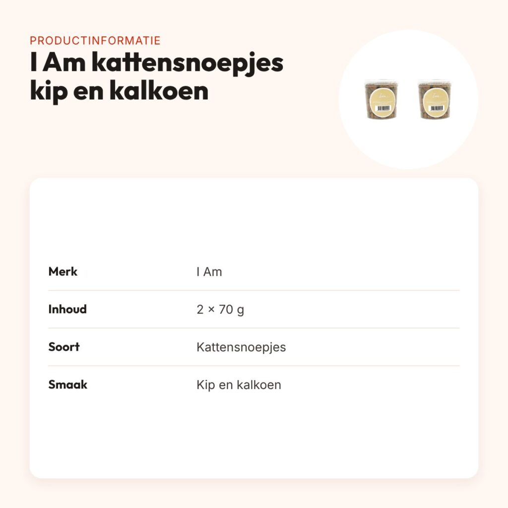 I Am kattensnoepjes kip en kalkoen 70 g – multipack 2 stuks – productinformatie