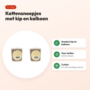 I Am kattensnoepjes kip en kalkoen 70 g – multipack 2 stuks – voordelen