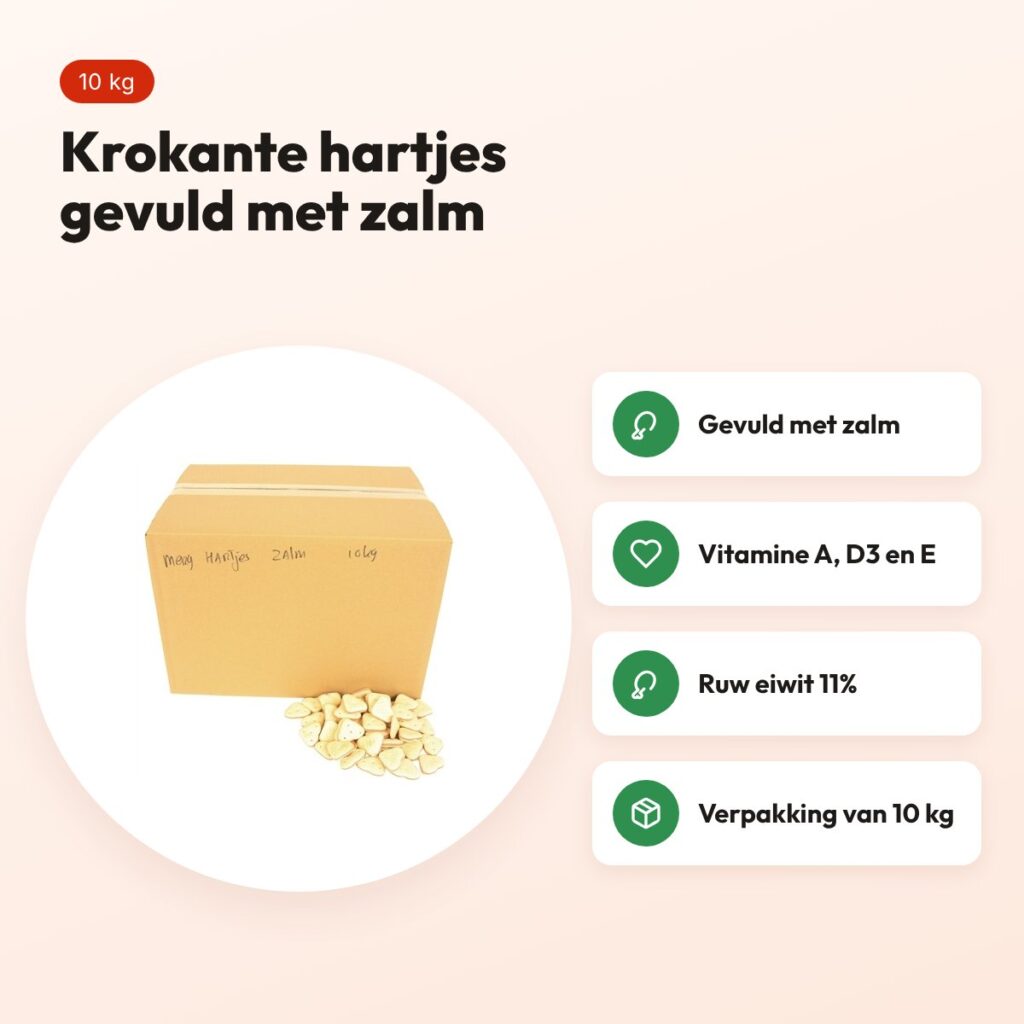 Jack Doggies merg hartjes zalm 10 kg – krokante hondenkoekjes – voordelen