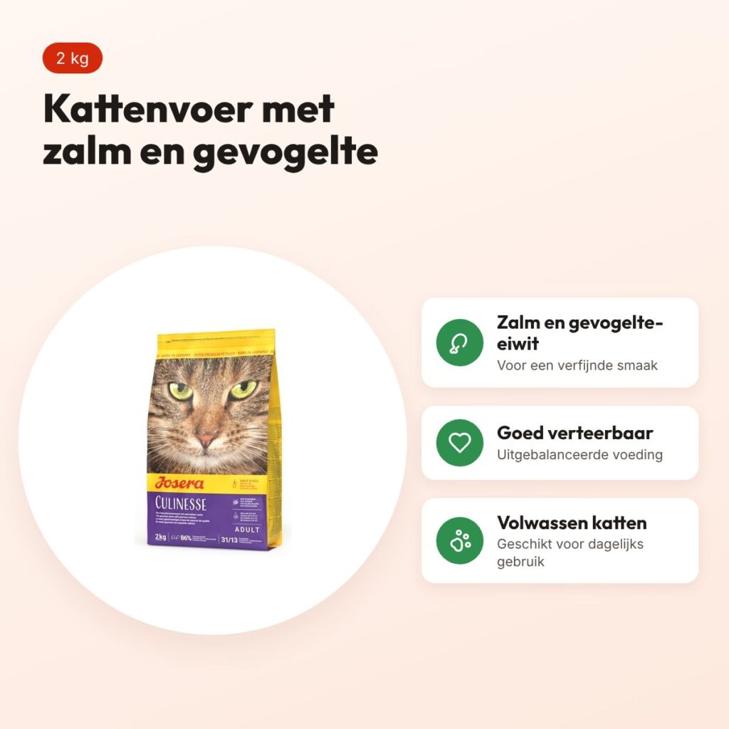 Josera Culinesse kattenvoer Zalm & Gevogelte 2 kg – voordelen