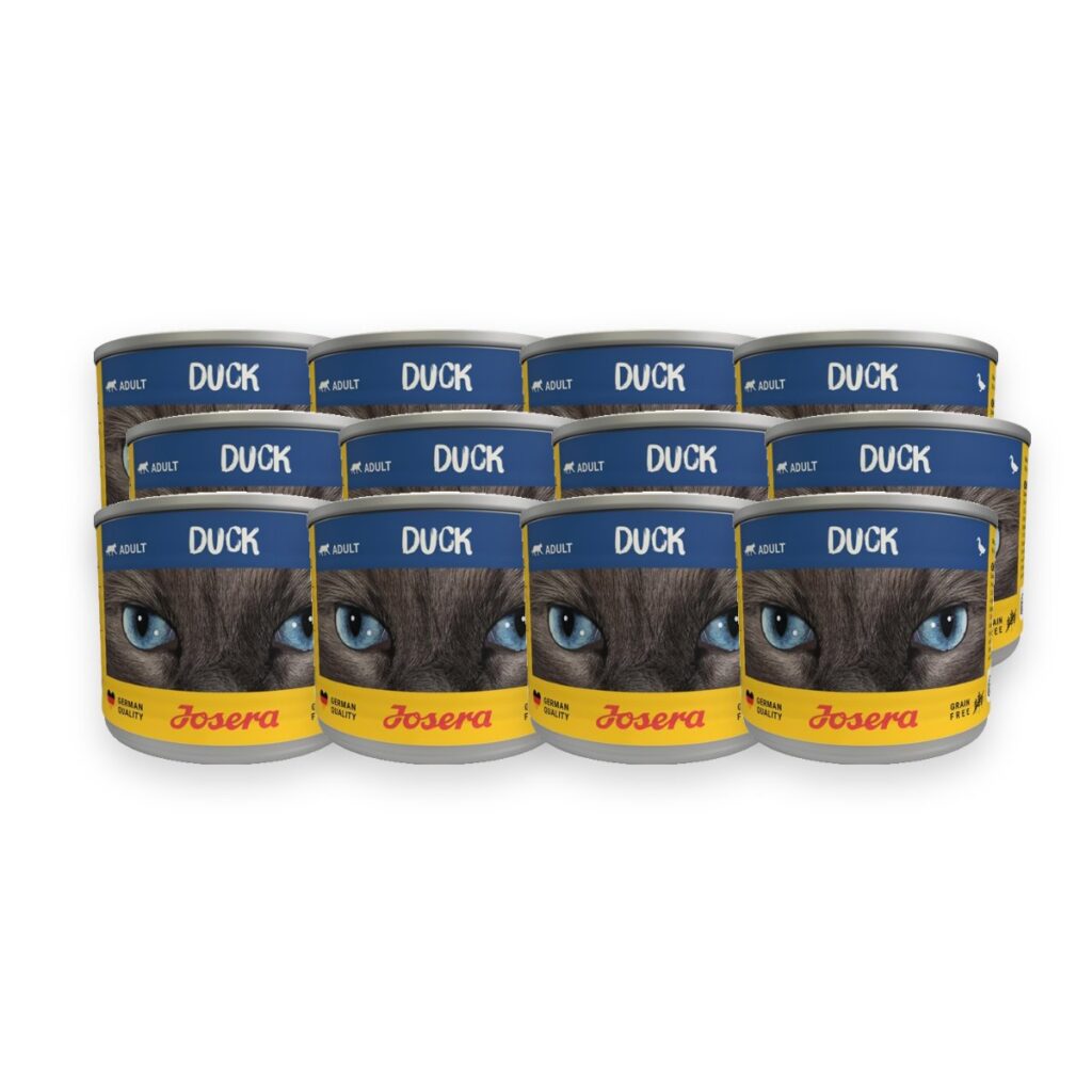 Josera kattenvoer Duck Cat Wet 12 x 85 g – graanvrij met eend – verpakking