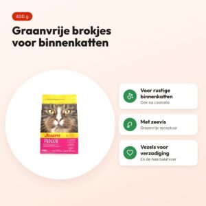 Josera kattenvoer Indoor Cat 402 g – graanvrij, voor binnenkatten – voordelen