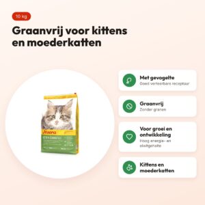 Josera Kitten Grainfree kattenvoer 10 kg – graanvrij, met gevogelte – voordelen