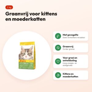 Josera Kitten Grainfree kattenvoer 2 kg – graanvrij, met gevogelte – voordelen