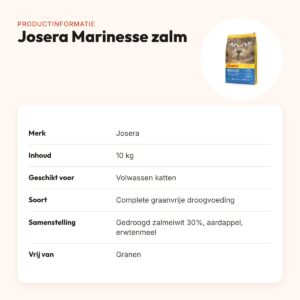 Josera Marinesse kattenvoer 10 kg – graanvrij, met zalm – productinformatie