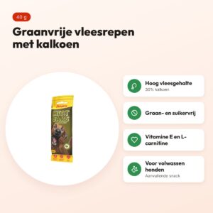 Josera Meat Bars kalkoen 40 g – graanvrije hondensnack – voordelen