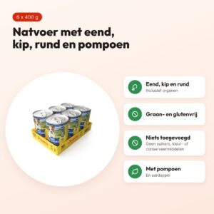 Josera Meat Lovers hondenvoer Menu eend en pompoen 6 x 400 g – voordelen