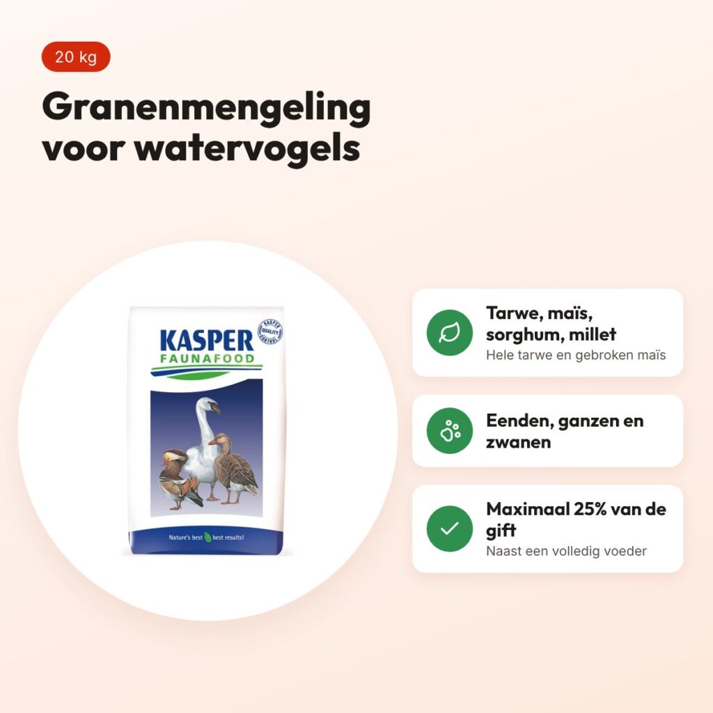 Kasper Faunafood Eendengraan 20 kg – granenmengeling voor watervogels – voordelen