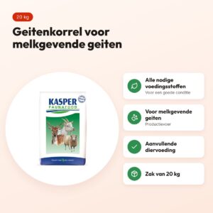 Kasper Faunafood geitenkorrel 20 kg – voor melkgevende geiten – voordelen