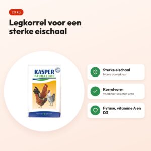 Kasper Faunafood legkorrel 20 kg – voor een sterke eischaal – voordelen