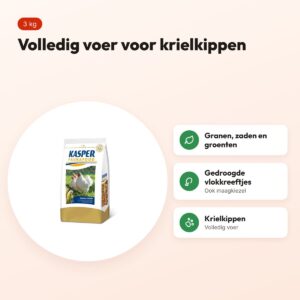Kasper Faunafood Vitamix krielkippenvoer 3 kg – met granen en zaden – voordelen