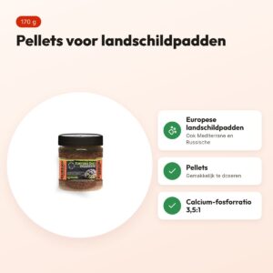 Komodo schildpaddenvoer paardenbloem 170 g – pellets voor landschildpadden – voordelen