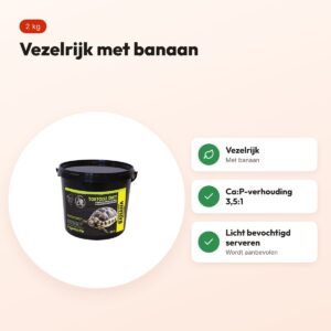 Komodo schildpadvoer Banaan 2 kg – vezelrijk – voordelen