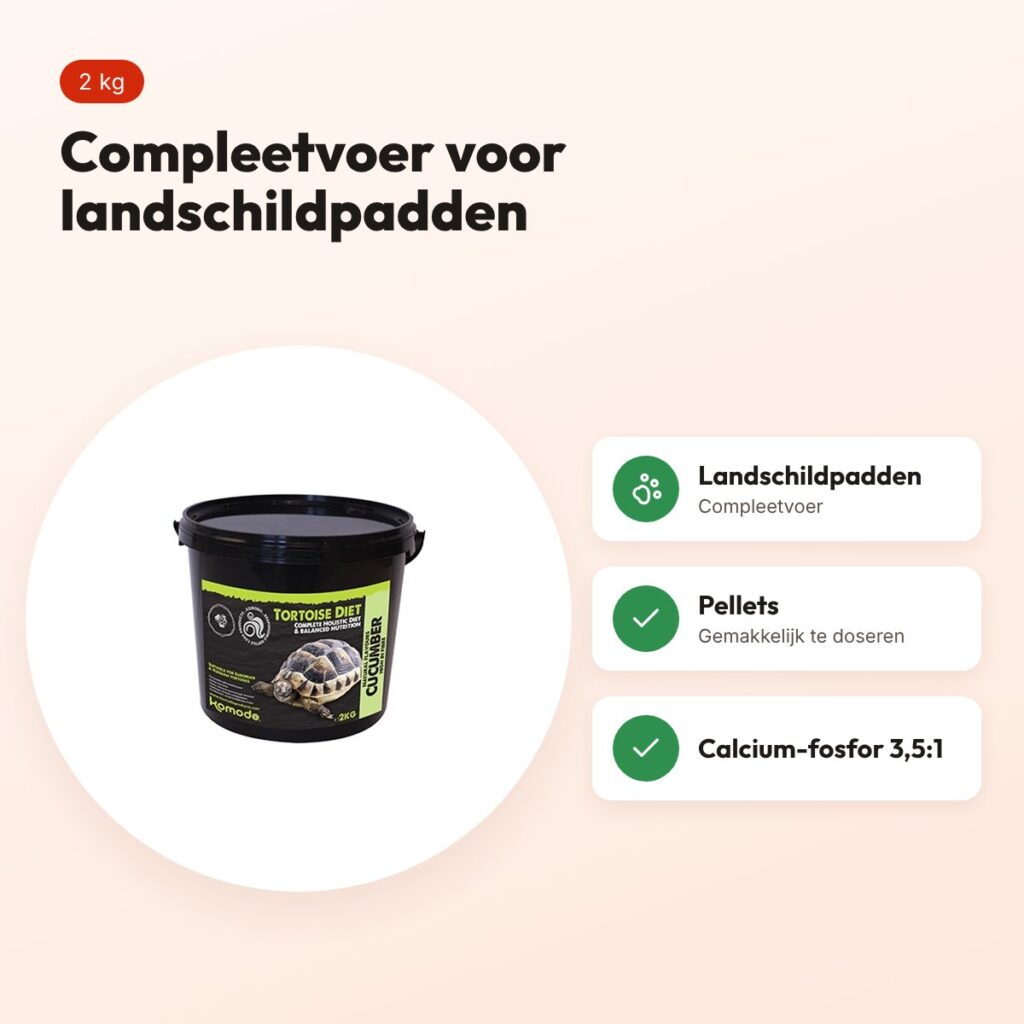 Komodo schildpadvoer Komkommer 2 kg – pellets – voordelen