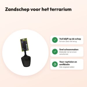 Komodo zandschep voor terrarium – snel schoonmaken – voordelen