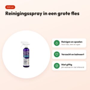 Leucillin spray 500 ml – reinigt huid, oren en ogen – voordelen