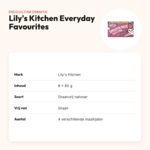 Lily's Kitchen Everyday Favourites multipack 8 x 85 g – graanvrij – productinformatie
