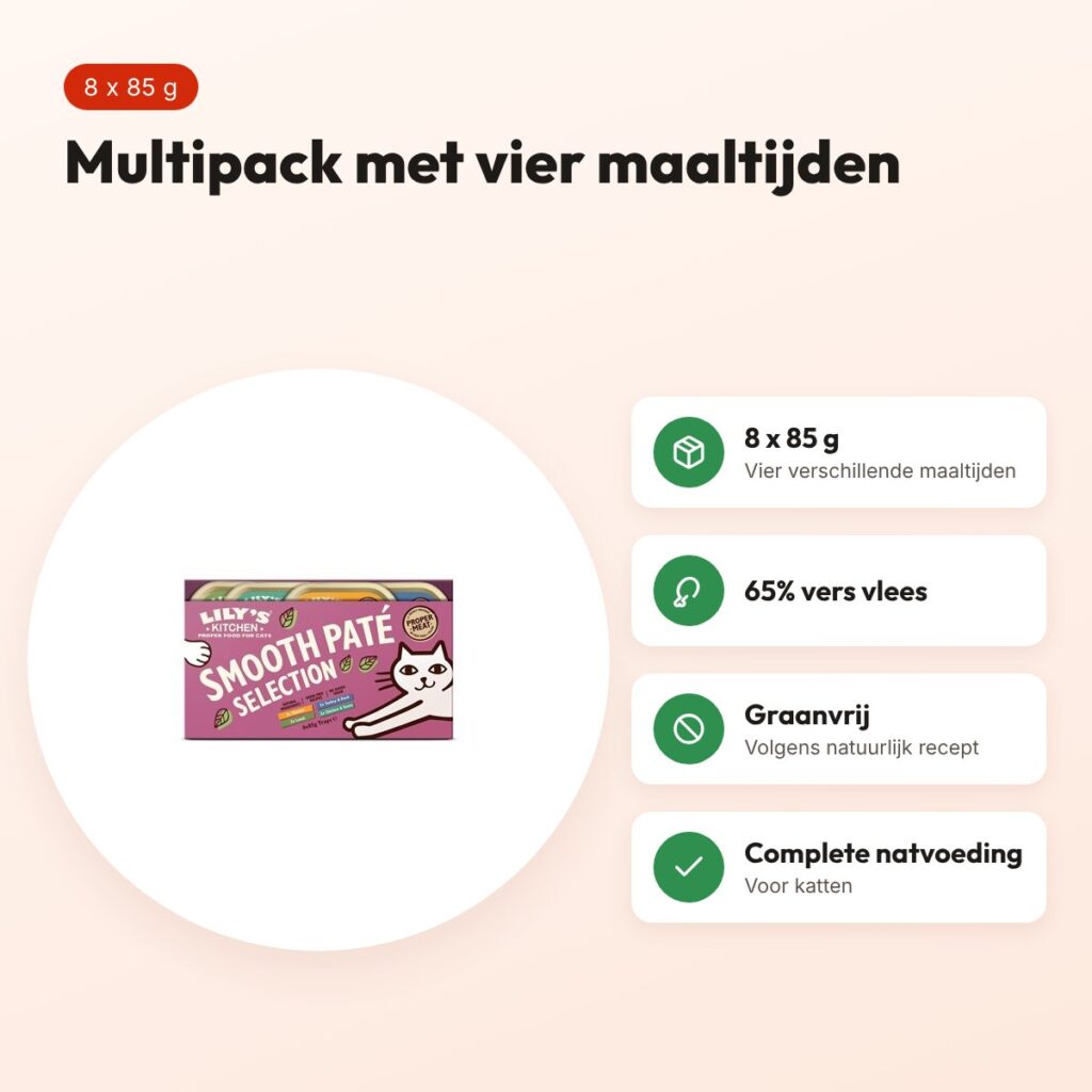 Lily's Kitchen Everyday Favourites multipack 8 x 85 g – graanvrij – voordelen