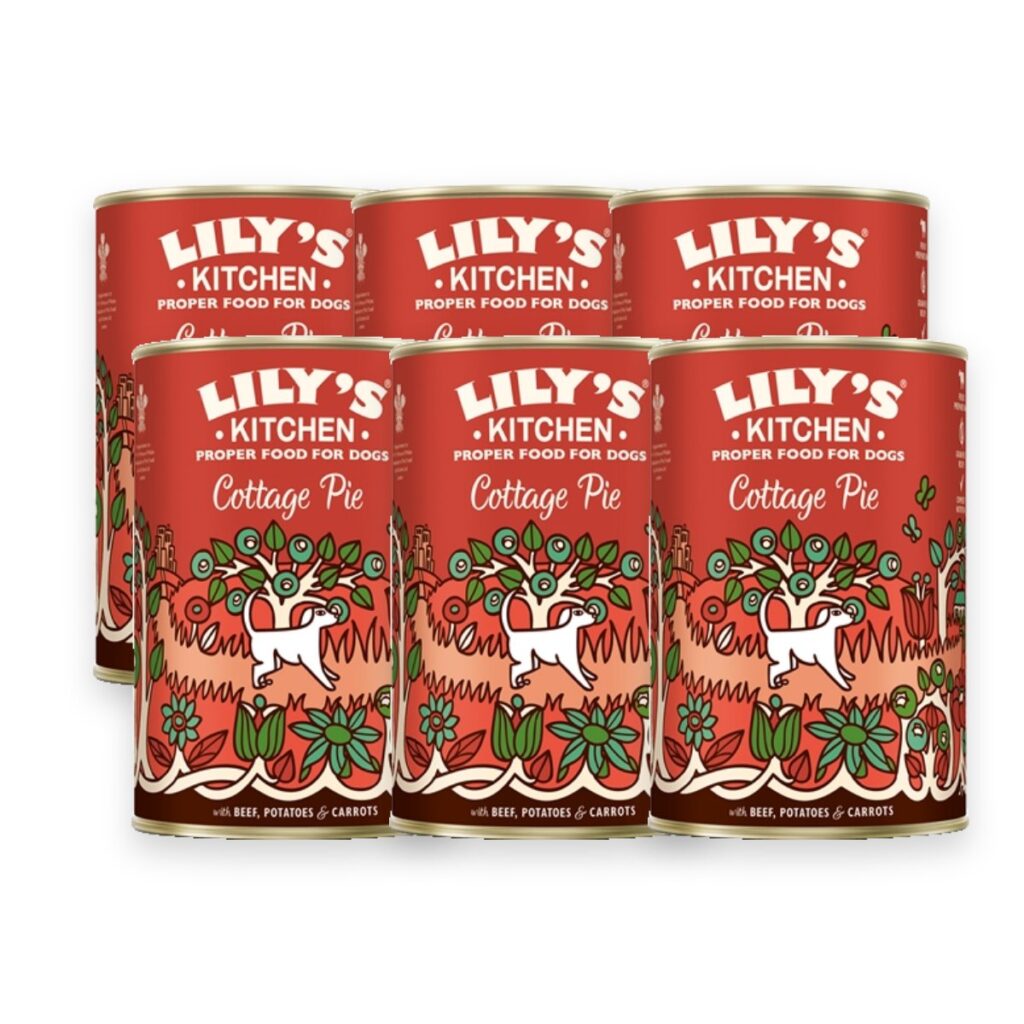 Lily's Kitchen hondenvoer Cottage Pie 6 x 400 g – natvoer met rund