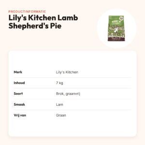 Lily's Kitchen hondenvoer Lamb Shepherd's Pie 7 kg – lam, graanvrij – productinformatie