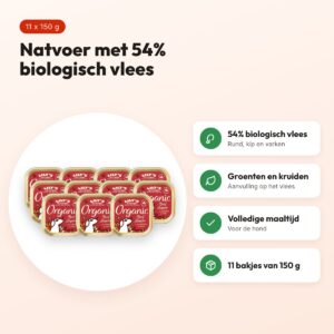 Lily's Kitchen hondenvoer Organic Beef Supper 11 x 150 g – natvoer – voordelen