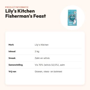 Lily's Kitchen kattenvoer Fisherman's Feast Vis 2 kg – graanvrij – productinformatie