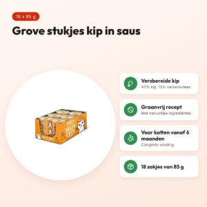 Lily's Kitchen kattenvoer Simply Chicken Tasty Cuts in Gravy 18 x 85 g – voordelen